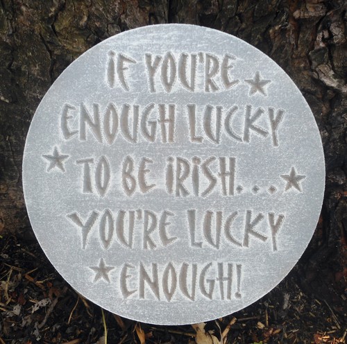 Irish plaque plastic mold