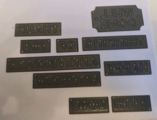 Set Of 10 Word Die Cutters for