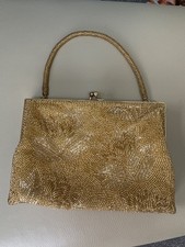 gold vintage 50s 60s handbag