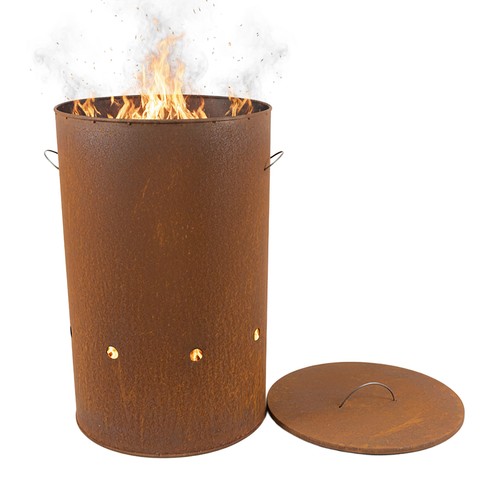 Fire barrel bowl - fire, barrel,