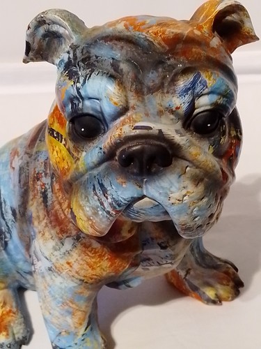 Graffiti bulldog ornament - graffiti,