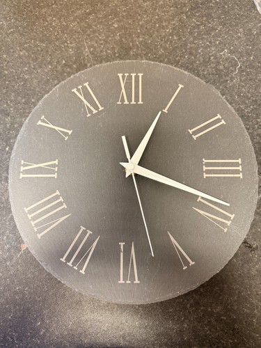 Slate wall clock - slate,