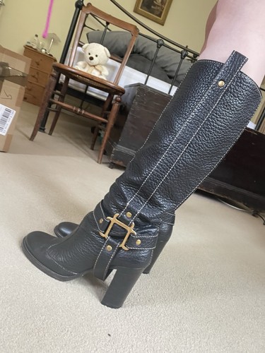 Women leather knee high - leather,