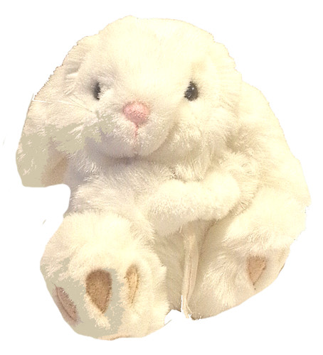 Small white rabbit soft - white,