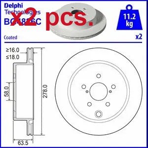 Pcs rear brake - x2,