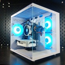 WHITE GAMING PC RYZEN 7 GTX 1650 16GB RAM 500GB