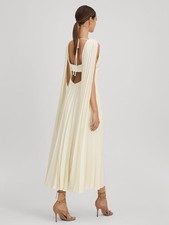 REISS Loreli Pleated Cape
