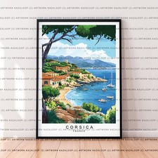 Corsica Art Illustration Print