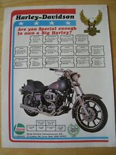 HARLEY-DAVIDSON MOTORCYCLES CONCESSIONAIRES LUTON POSTER ADVERT A4 SIZE FILE 11