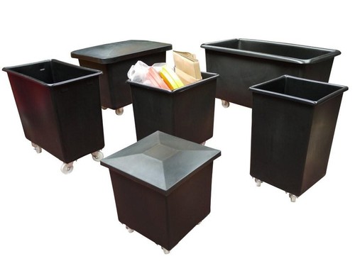 Black bar bottle skip - skip, bin