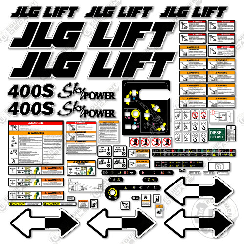 Fits jlg 400s decal - kit, boom