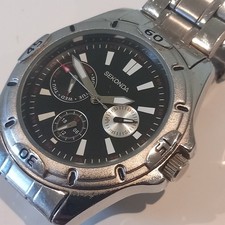 Sekonda Watch 3355A Gents Calendar Dial Chronograph Quartz Working 