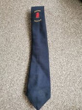 Marksman Lager Mansfield Brewery Vintage Promotional Men's Tie Navy