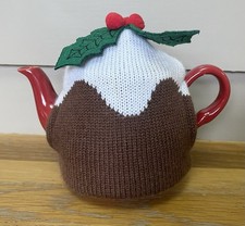 M&S Christmas Small Red Teapot