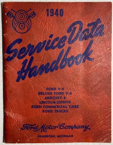 1940 ford service data - 1940,