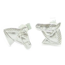 Horse sterling silver stud earrings x 1 pair Horses studs