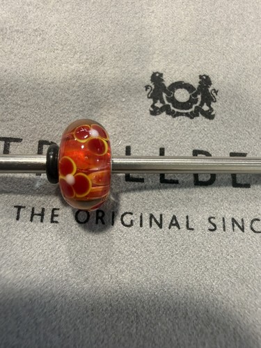 Genuine trollbeads ooak red - trollbeads,