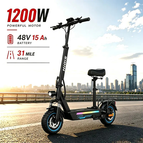 Electric scooter with seat - scooter,