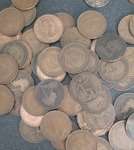Old british coins one - british,