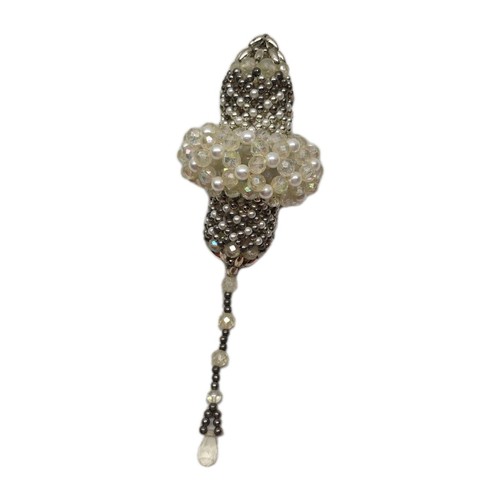 Vintage beaded chandelier - beaded,