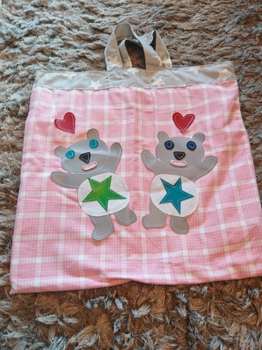 Handmade pink gingham - handmade, tote