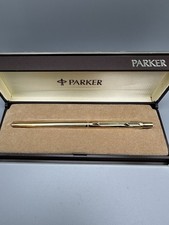 Parker Classic Insignia Rolled Gold Ballpoint Pen & Parker Case