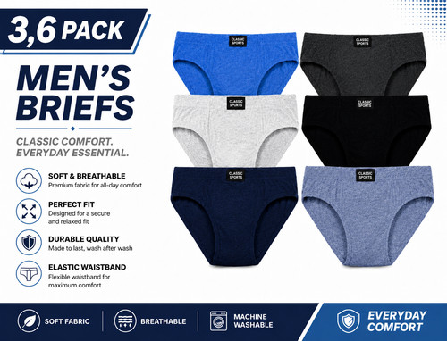 Pack 12 mens - pack, 6