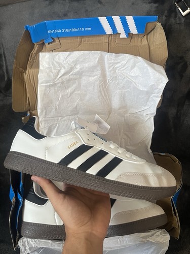 Adidas samba white black - white,
