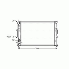 Radiator For VW Passat 3B3 2.0