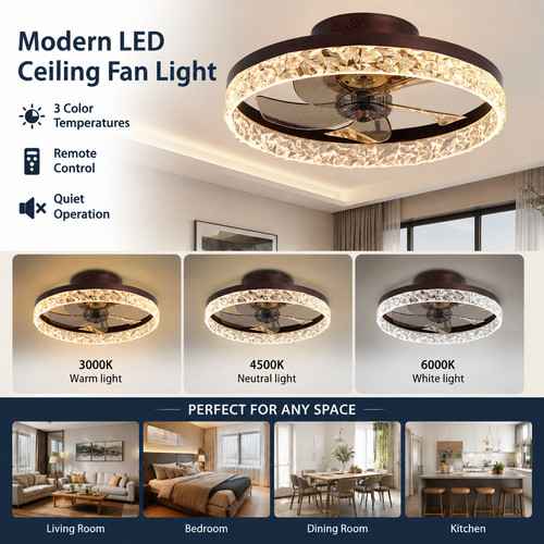 Led dimmable chandelier - in,