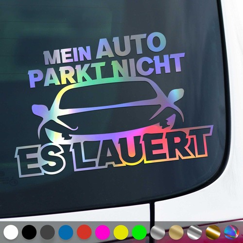 Car doesn park sticker - car, it