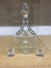 Jack Daniels Vintage Decanter Collectors Liquor Bottle With 2 Shot Glasses