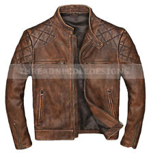 Men's Biker Quilted Vintage