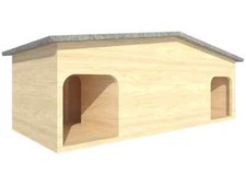 Double hedgehog hibernation house Wildlife Shelter Habitat Nest Box