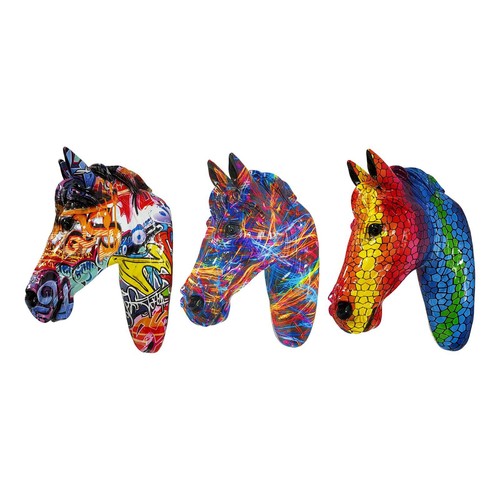 Horse head wall sculpture - wall,