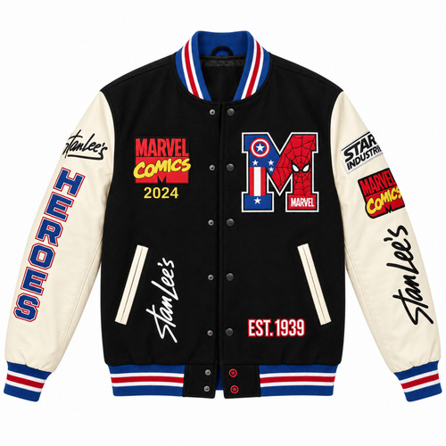 Marvel comics varsity jacket - marvel,