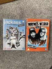 DVD BUNDLE Jackass Movie Collection 1-3 & Wayne World 1 + 2 MTV Johnny Knoxvill