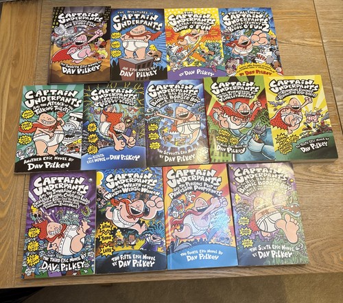 Captain underpants novels set - underpants, novels-