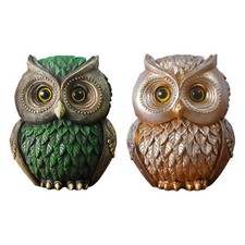 Owl Figurines Home Decors Accents Small Animal Sculptures Vintage Owl Figurines