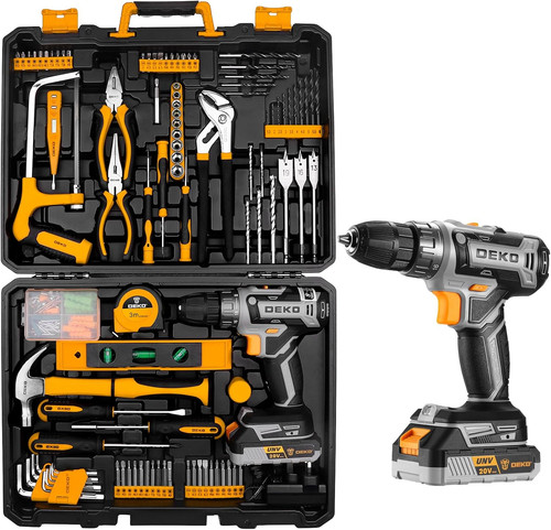 Cordless drill tool kit set - cordless,