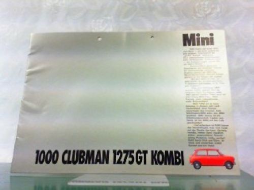 Mini 1000 clubman 1275 - clubman, gt