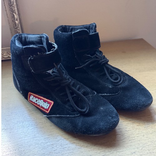 Racequip black suede mid - black,