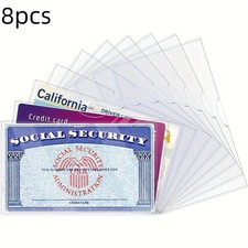 Clear Card Protector Sleeves