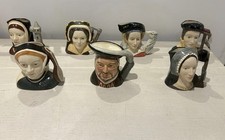 Royal Doulton Small Character Jug Set – Henry VIII & Six Wives – 7pcs – 10cm
