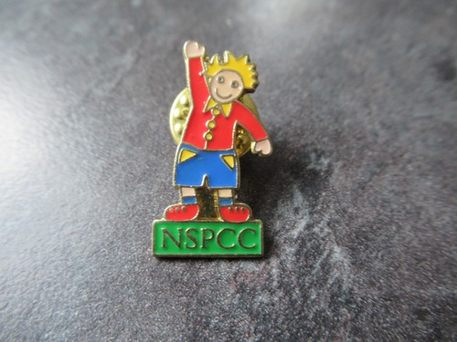 Nspcc enamel badge lapel pin - nspcc,