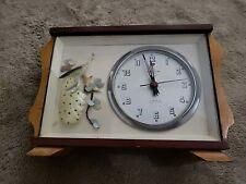 Helm Brand Vintage Mechanical Alarm Clock Wind Up Works Antique Wood Working