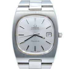 1973 Omega Geneve Automatic Date in Stainless Steel Model 166.0191 "TV Dial"