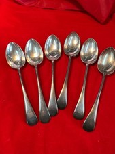 Dessert Spoons Silver Plate James Dixon Old English Pattern 7 1/4 inch
