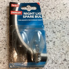 1 Night Light Lamp Bulb 7W CES - E12 240V Screw Pygmy Lamp Warm White