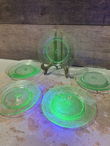 Set uranium glass - of, 5x
